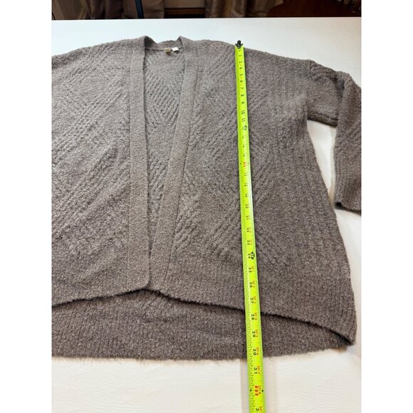 Moth By Anthropologie Open Front Cardigan XL Draped Beige Textured (bin FF214) - Picture 6 of 6